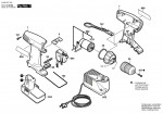 Bosch 0 603 937 764 Psr 72 Cordless Screwdriver 7.2 V / Eu Spare Parts
